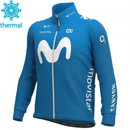 Maillot Cyclisme 2020 Movistar Team Hiver Thermal Fleece N001